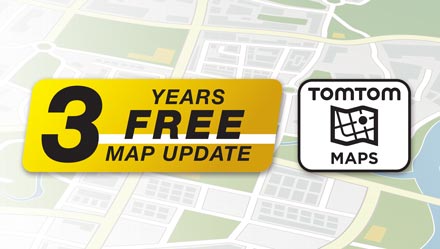 TomTom Maps with 3 Years Free-of-charge updates - INE-W710D