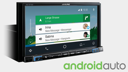 Works with Android Auto - INE-W710D