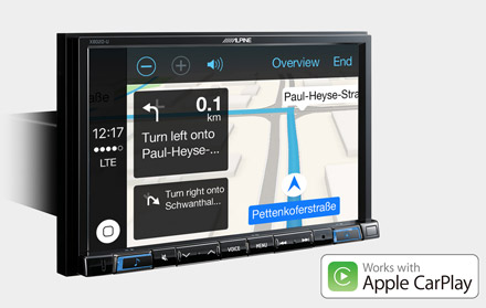 Online Navigation with Apple CarPlay - X802DC-U