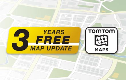 TomTom Maps, 3 Yıllık Ücretsiz güncelleme ile - X803D-U