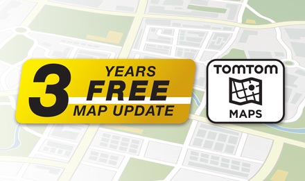 TomTom Maps with 3 Years Free-of-charge updates - X702D-A4R