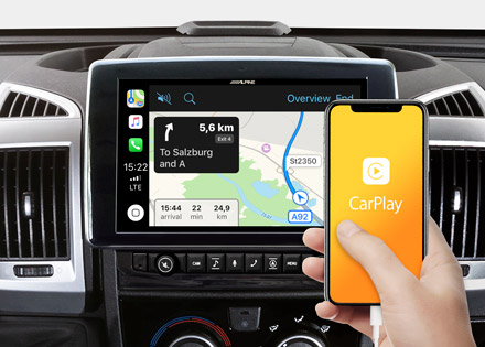 X903D-DU is compatible with both Apple CarPlay and Android Auto - X903D-DU