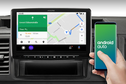 INE-F904T6 - Online Navigation with Android Auto